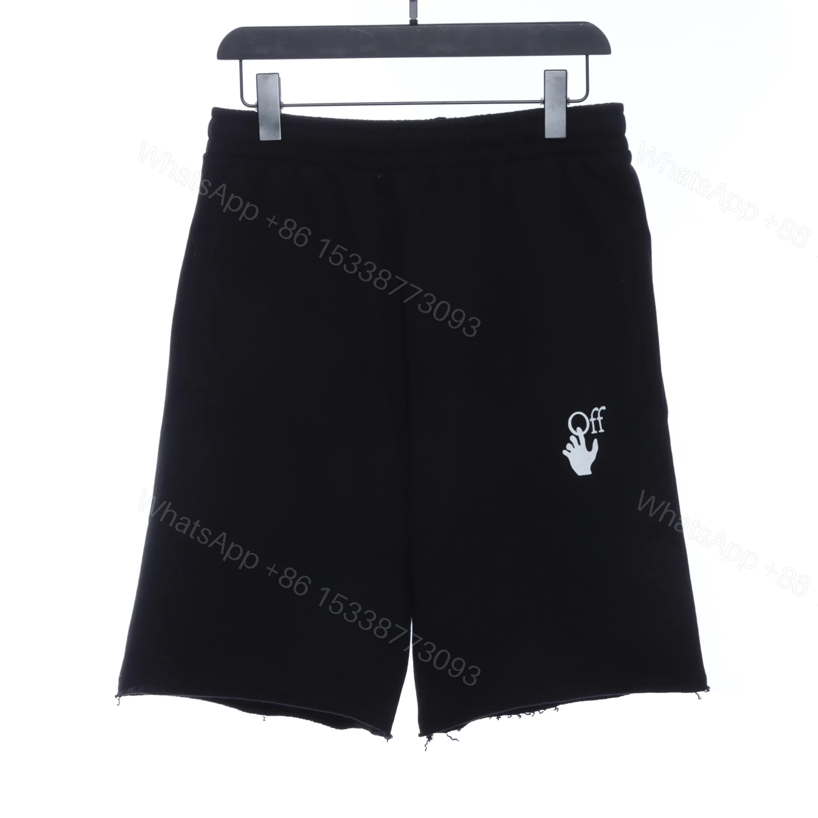 View 3 of Off-White Purple Red Diagonal Shorts