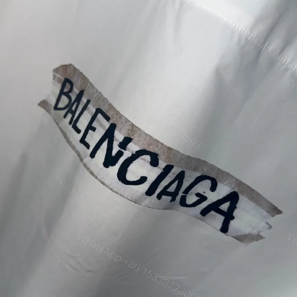 View 2 of White Cotton Classic Logo Patch Shirt
