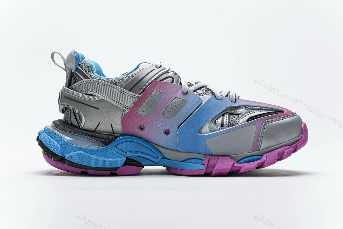 View 2 of Balenciaga Track.Blue Pink Silver 542436 W1GC1 4051