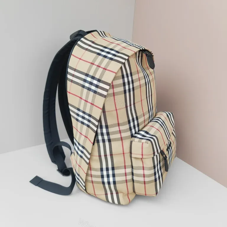View 3 of Compact Plaid Backpack: Everyday Luxury in Signature Burberry Style