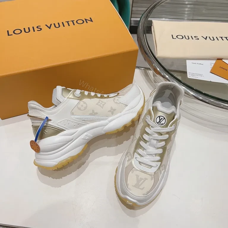 View 9 of White Lumi Runner: Luxury Casual Sneaker with Subtle LV Accents