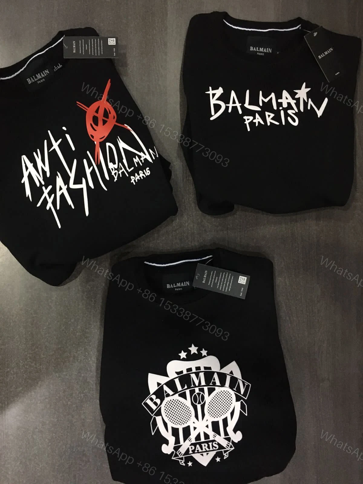 View 6 of FIRST COPY BALMAIN PREMIUM ROUND NECK SWEATSHIRTS