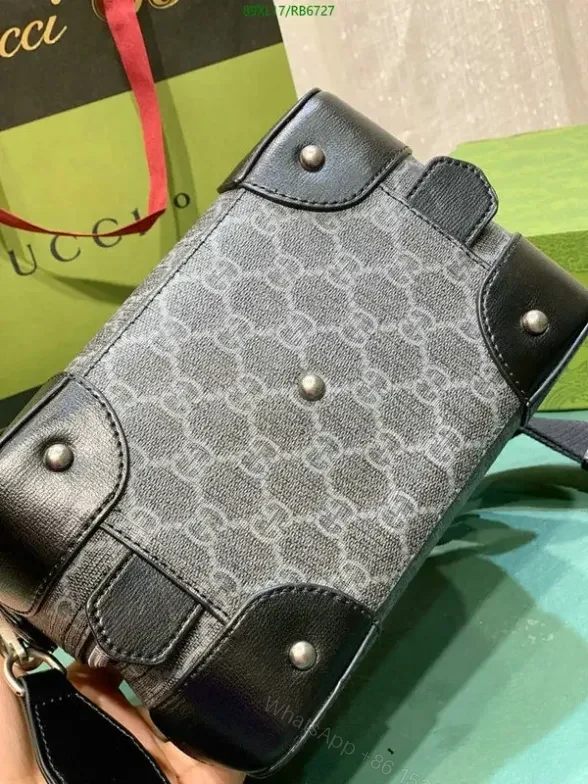 View 12 of Gucci Knockoff Small Duffle Interlocking G Bag RB67278 – AAAA Craftsmanship