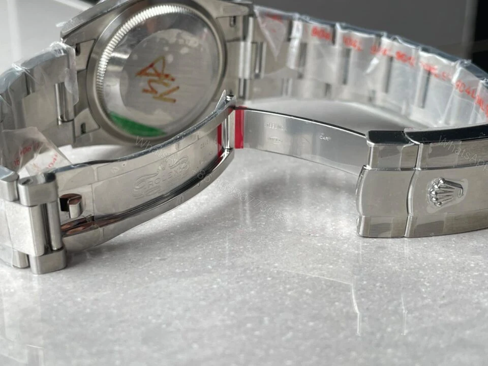 View 9 of GMF Factory 1:1 Rolex DateJust 36 SS 126284 Diamonds Bezel Best Edition New Green Dial A2824