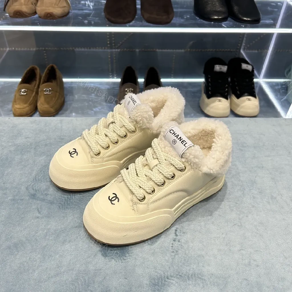 View 6 of Chunky Knit-Lined Luxe Sneakers: Cozy Comfort Footwear