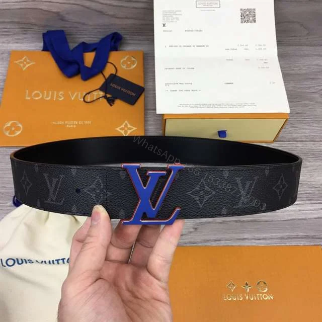 View 2 of LOUIS VUITTON INITIALES 40MM REVERSIBLE MONOGRAM CANVAS BELT – B83