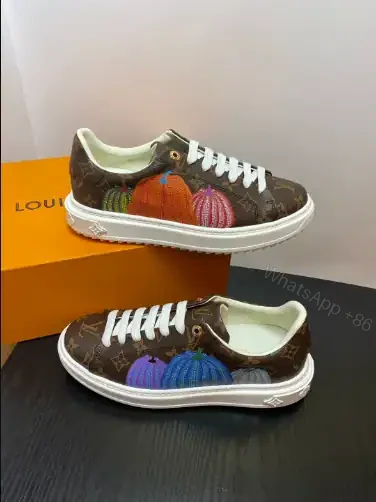 View 3 of LOUIS VUITTON X YAYOI KUSAMA TIME OUT SNEAKERS IN BROWN – LSVT351