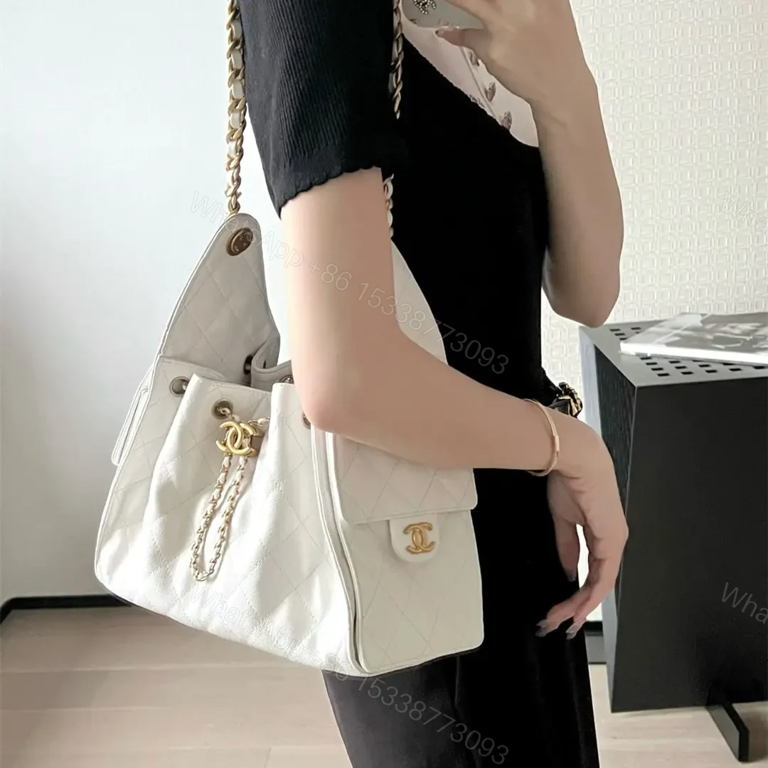 View 21 of 高仿Chanel*25S系列AS5293小牛皮腋下單肩包小號白色免檢版