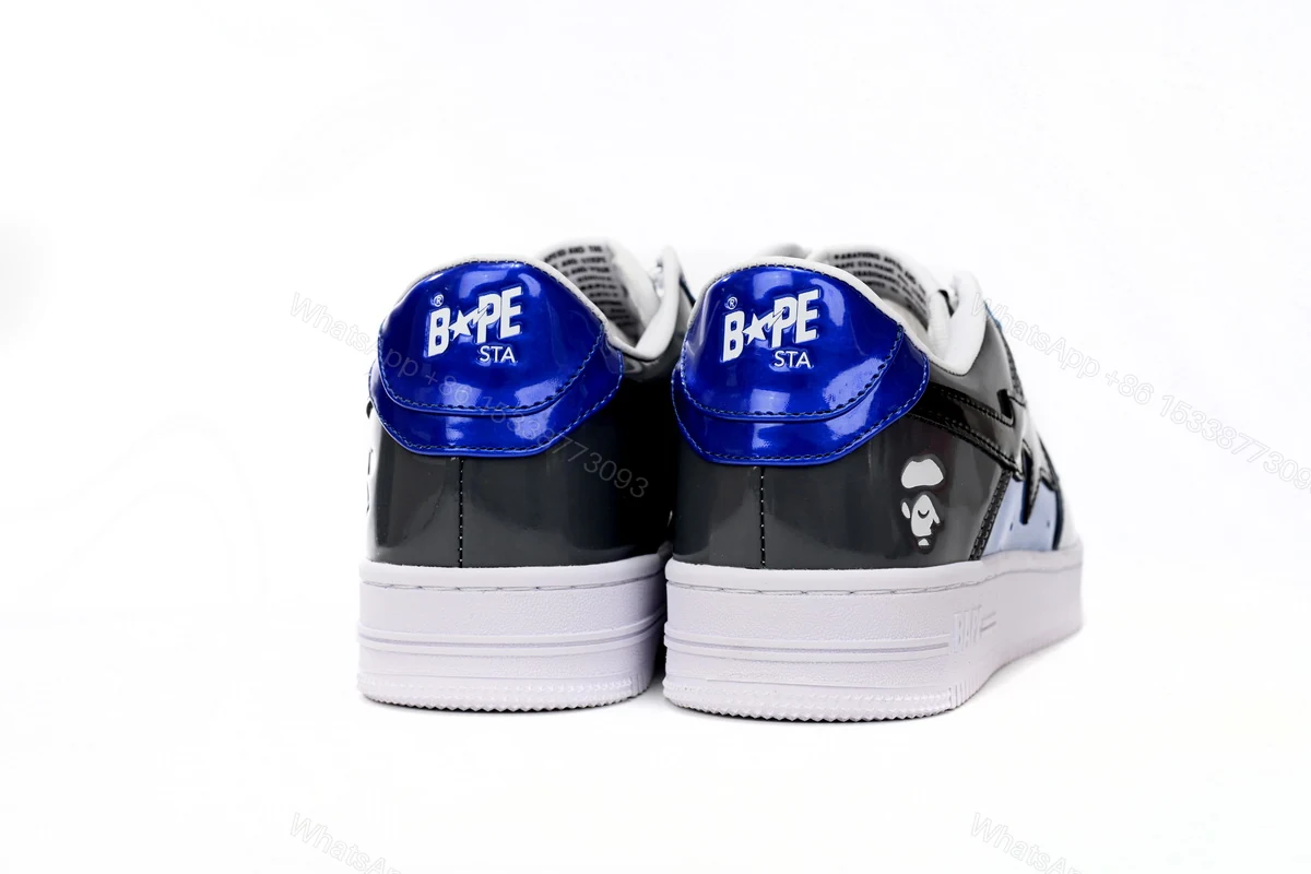 View 2 of Cheap Fake BapeSta A Bathing Ape Low Lnk Blue Mirror Surface 1H20 191 046