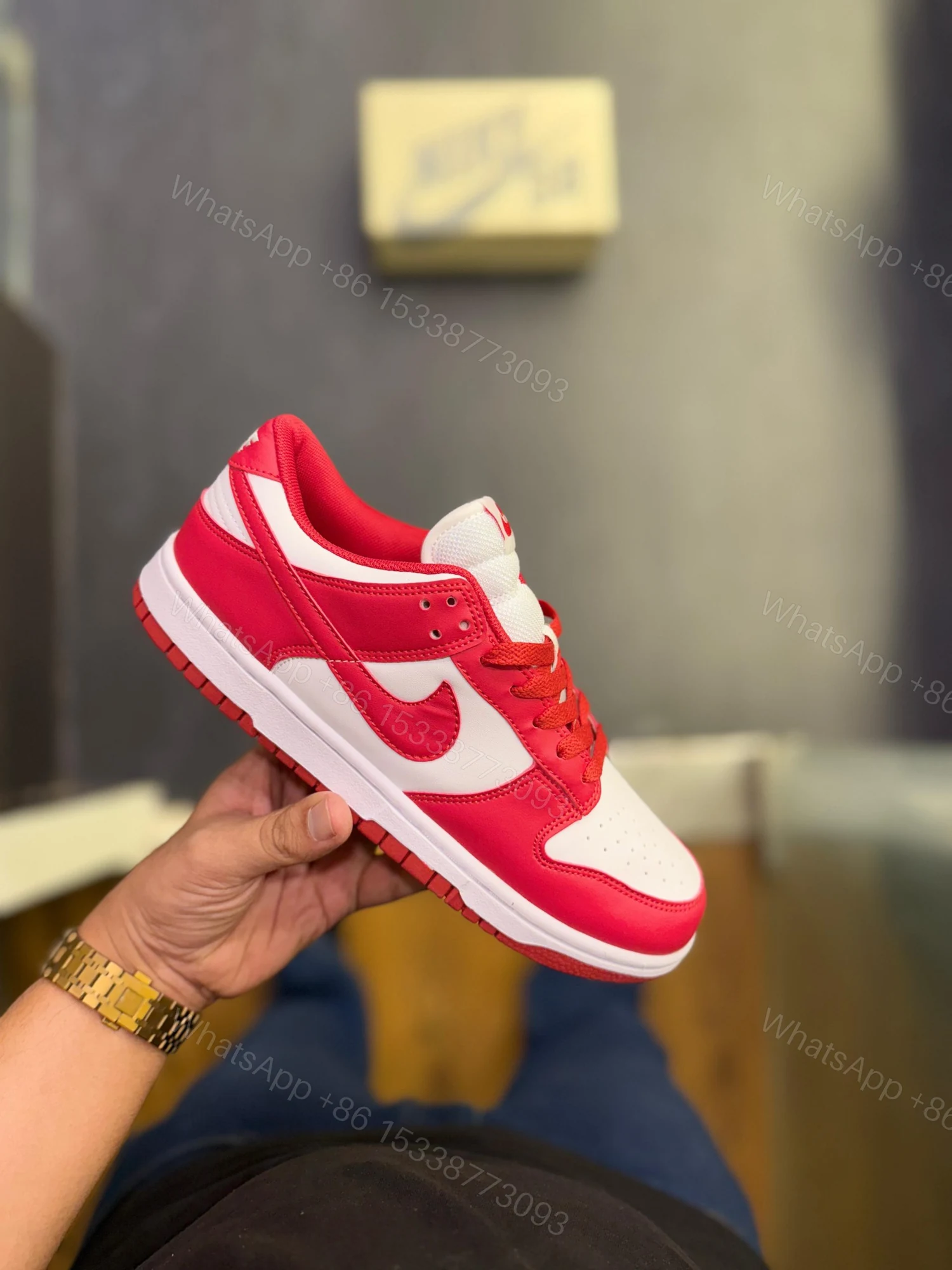 View 4 of FIRST COPY Nike SB Dunk Gym Red
