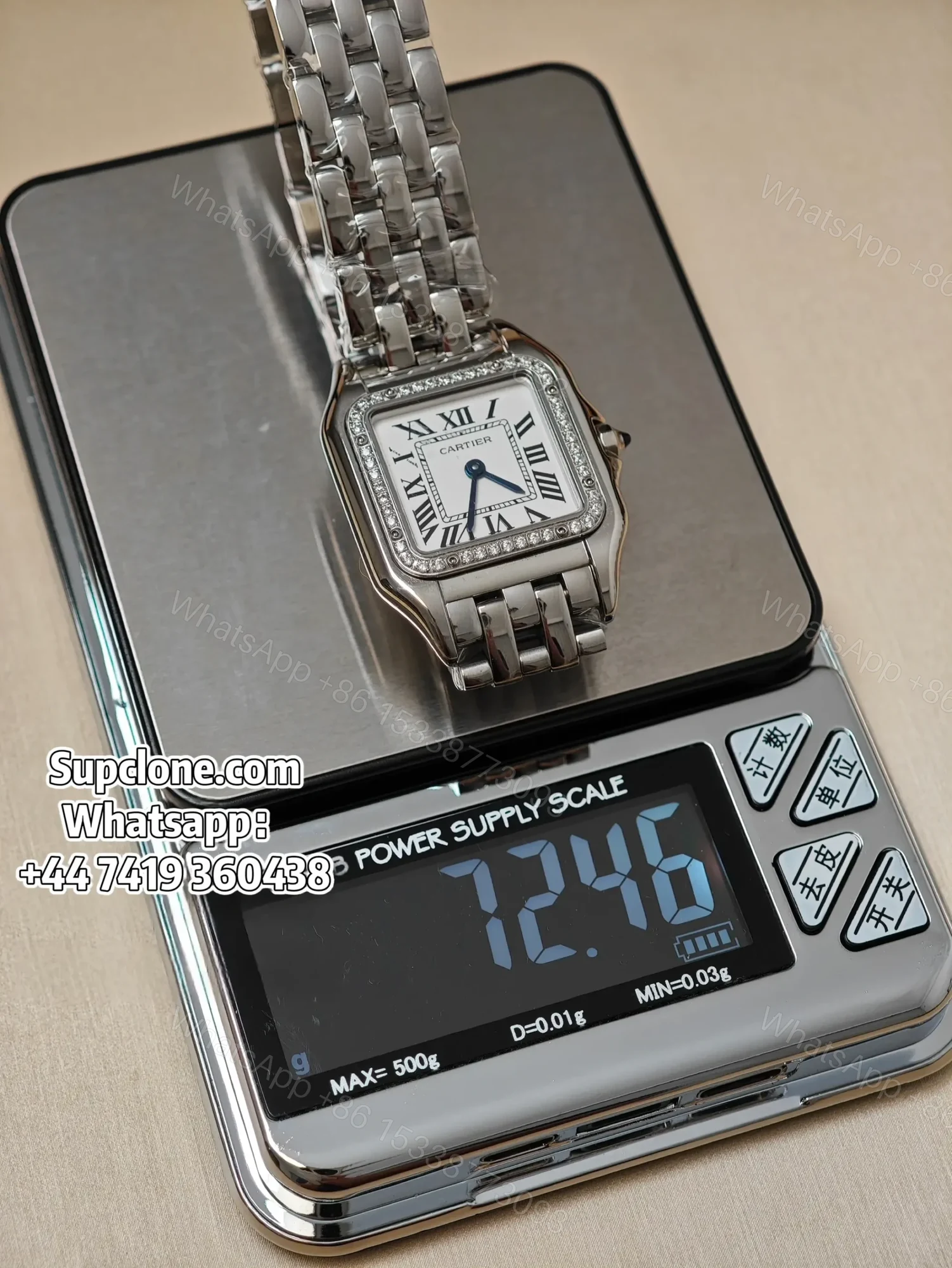 View 11 of Cartier Panthere W4PN0016 30×23mm Super Clone Quartz Steel Watch