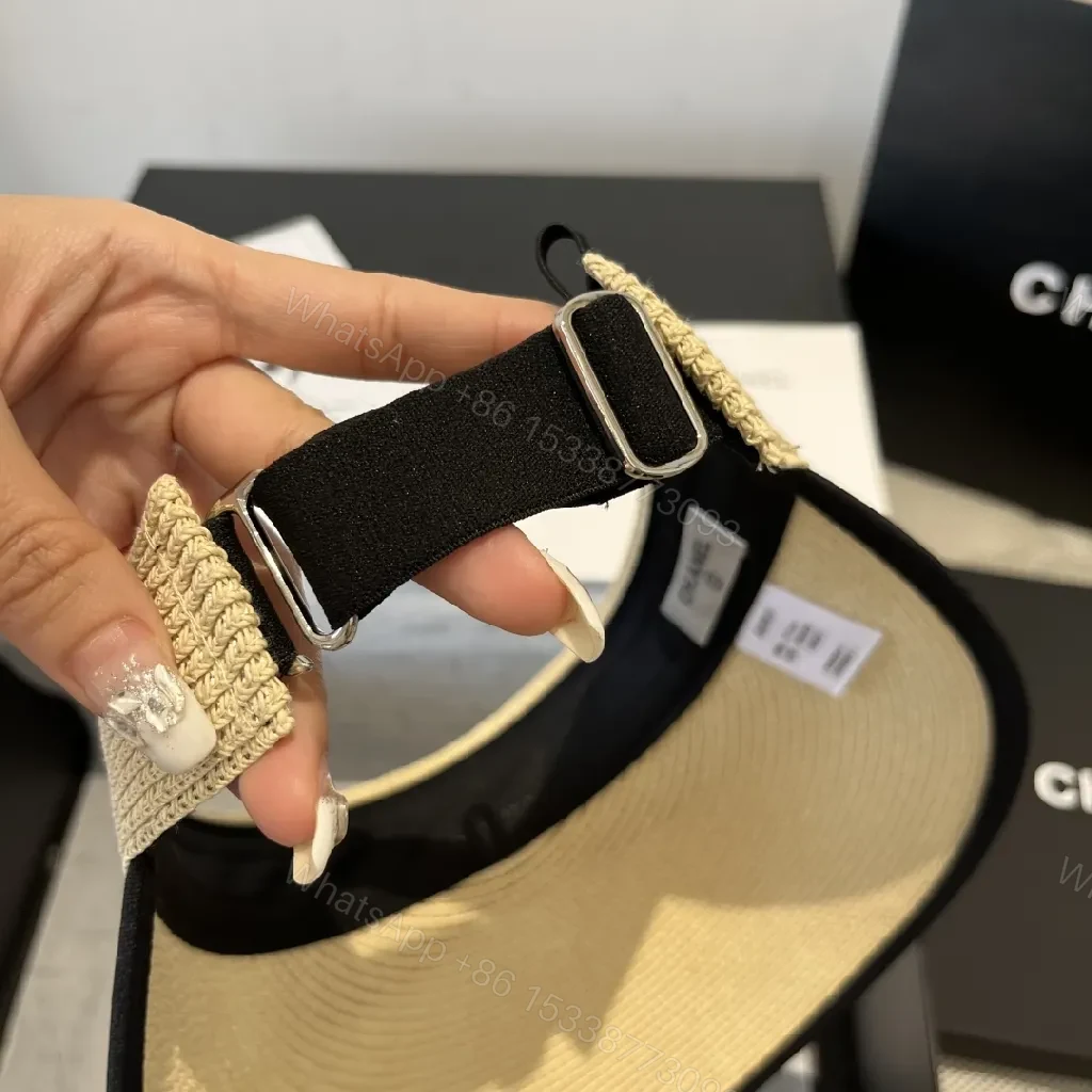 View 8 of Structured Sun-Kissed Visor: Couture-Inspired Wide-Brim Hat