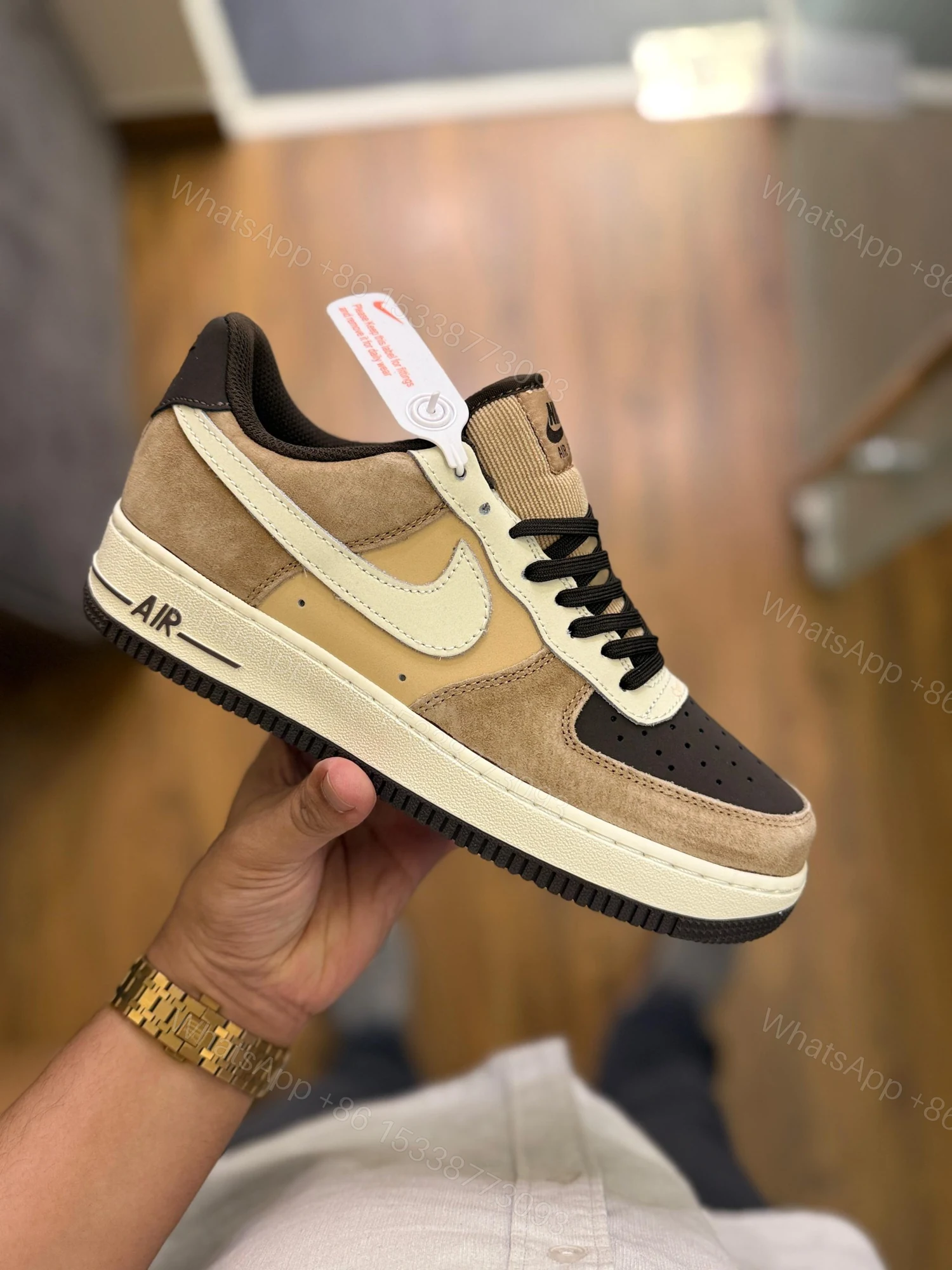 View 2 of First Copy Nike Air Force 1 Hemp Coconut Milk – Premium Imported Street Sneakers