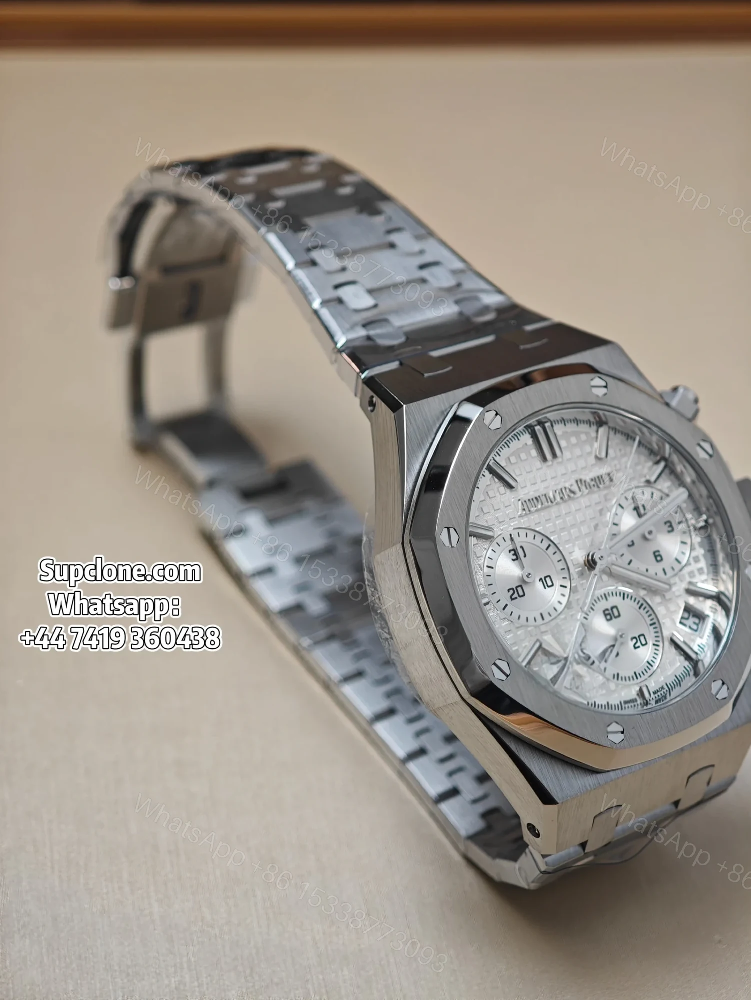 View 2 of Audemars Piguet Super Clone Royal Oak White Dial 26240 Chronograph 41mm
