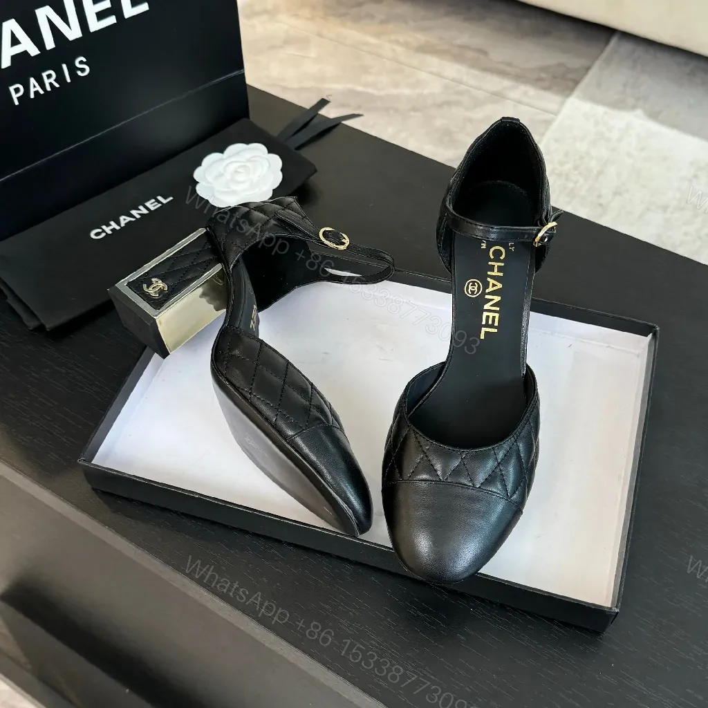 View 3 of Quilted Ankle-Height Pumps + Subtle Shine, Black, Heels, Couture-Inspired