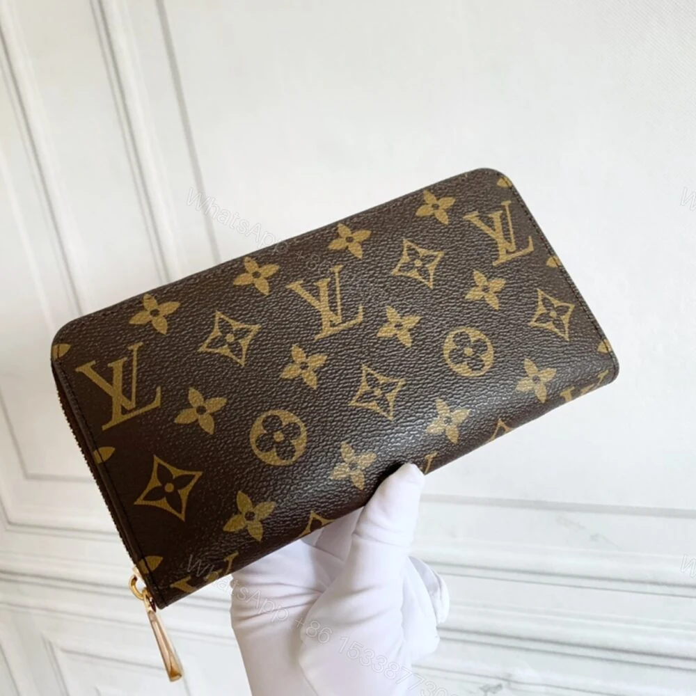 View 2 of Louis Vuitton Monogram Long Zippy Wallet Brown 19Cm M42616
