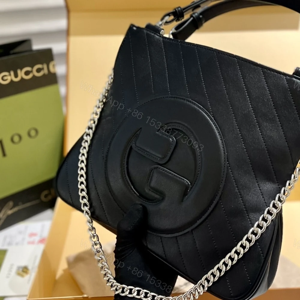 View 3 of Gucci Blondie Small Tote Bag Black 30Cm 751518 1AAOW 9022