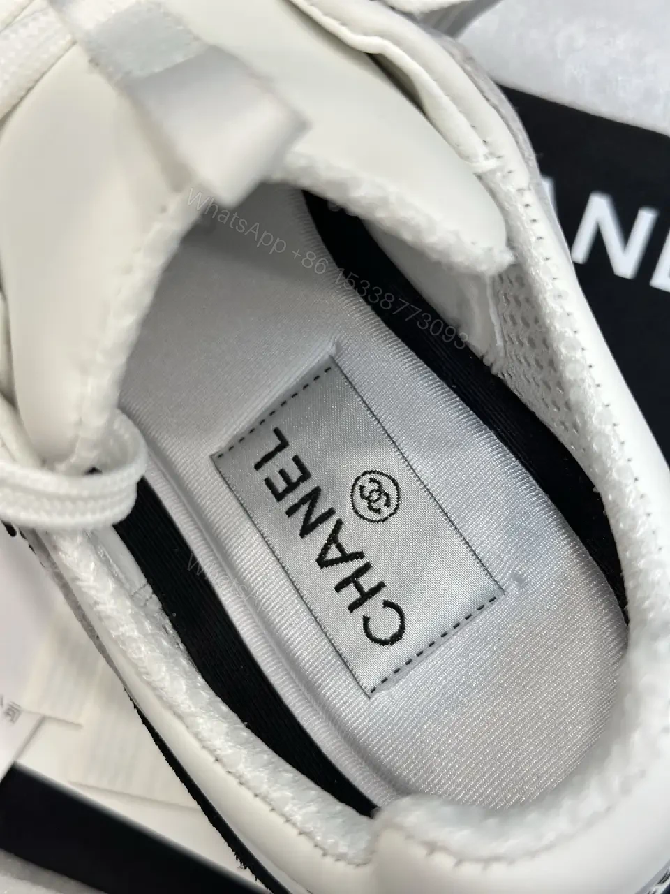 View 6 of Chunky-Sole Leather Sneakers: Luxe, High-Contrast, Designer-Inspired Footwear