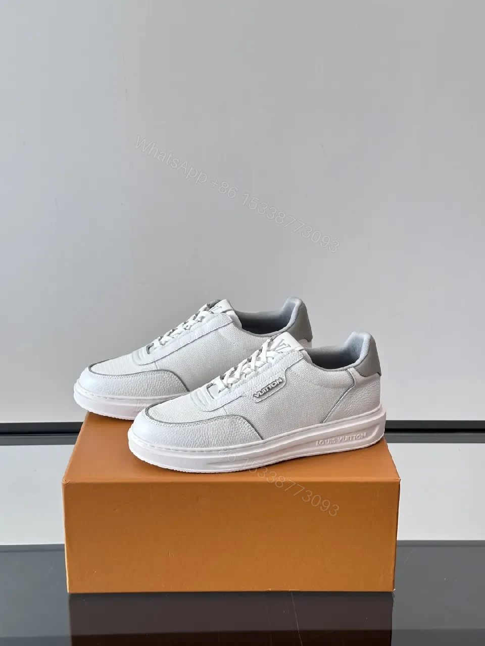 View 5 of Minimalist White Luxury Sneaker: Sculpted Comfort Footwear