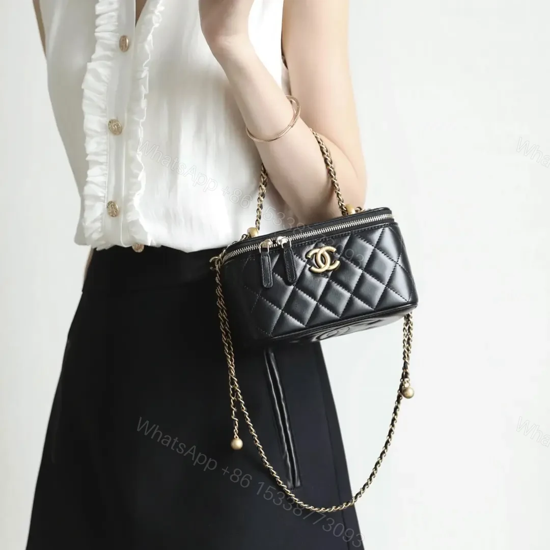 View 23 of 高仿Chanel*24C系列AP3651雙珠鏈條盒子包黑色免檢版