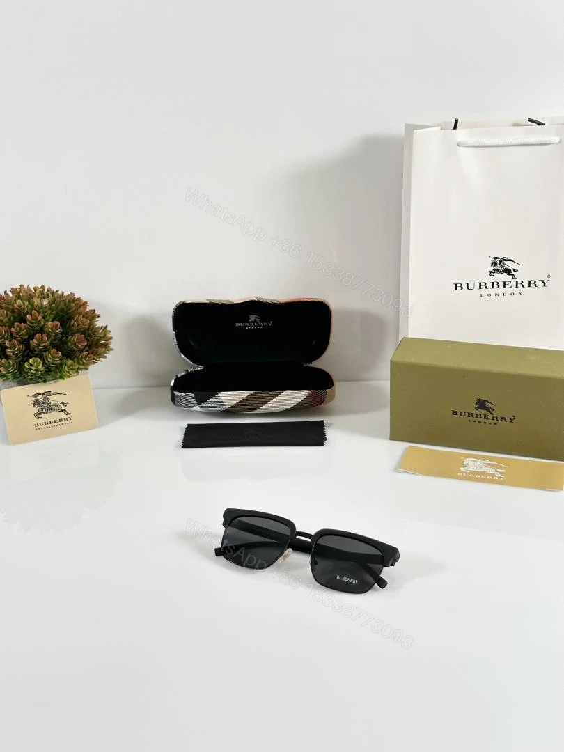 View 4 of First Copy Burberry 2821 Black Sunglasses