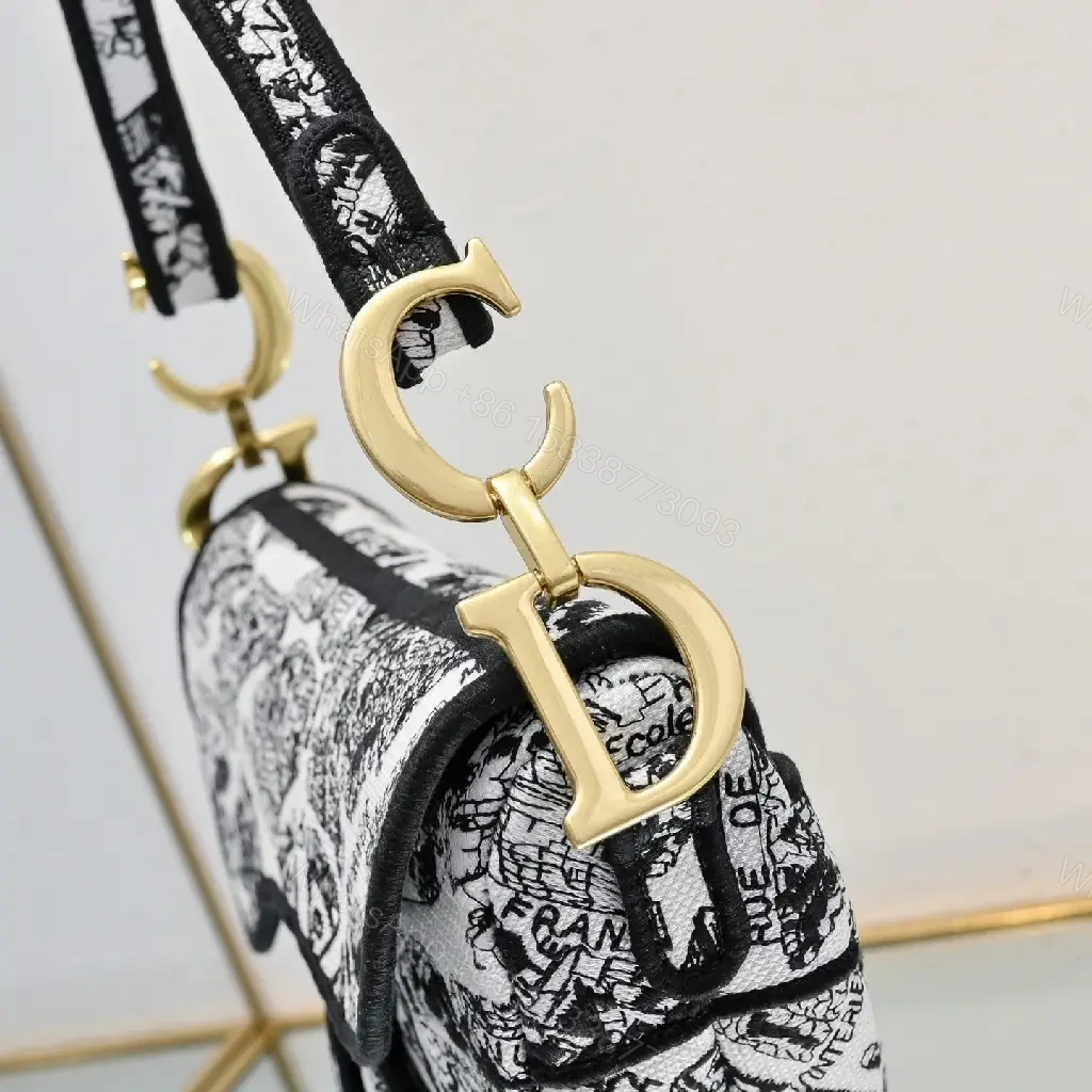 View 7 of Chic Map Mini Bag: luxe crossbody with gold hardware