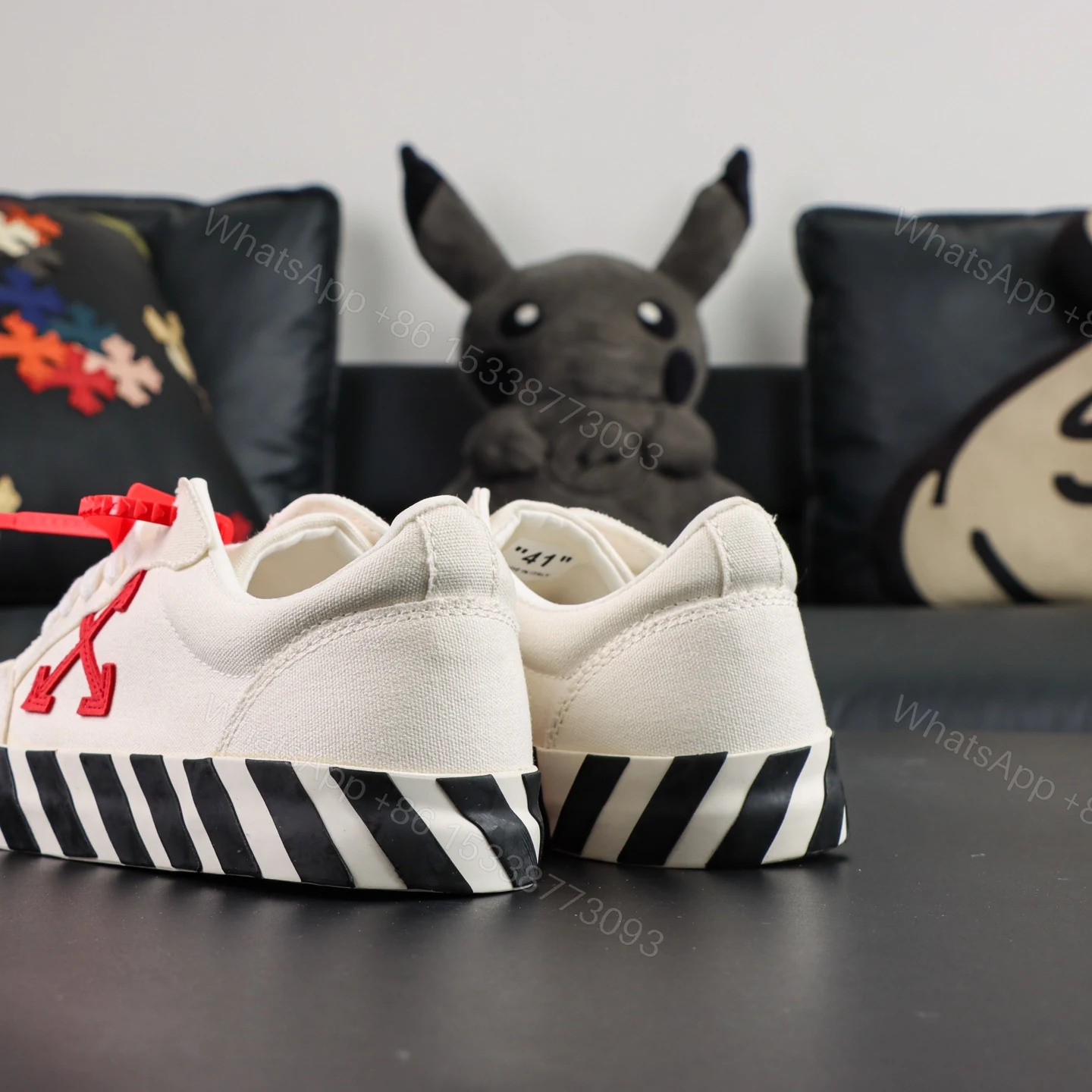View 6 of Off White Low Vulcanised White Red
