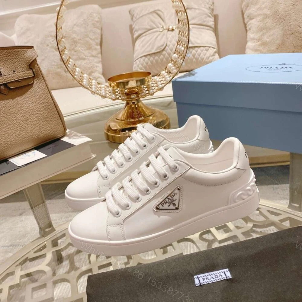 View 3 of Prada Fyre Low Heel Sneaker White For Women