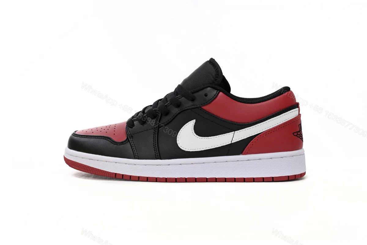 View 11 of Air Jordan 1 Low Retro Black Red 553558-066