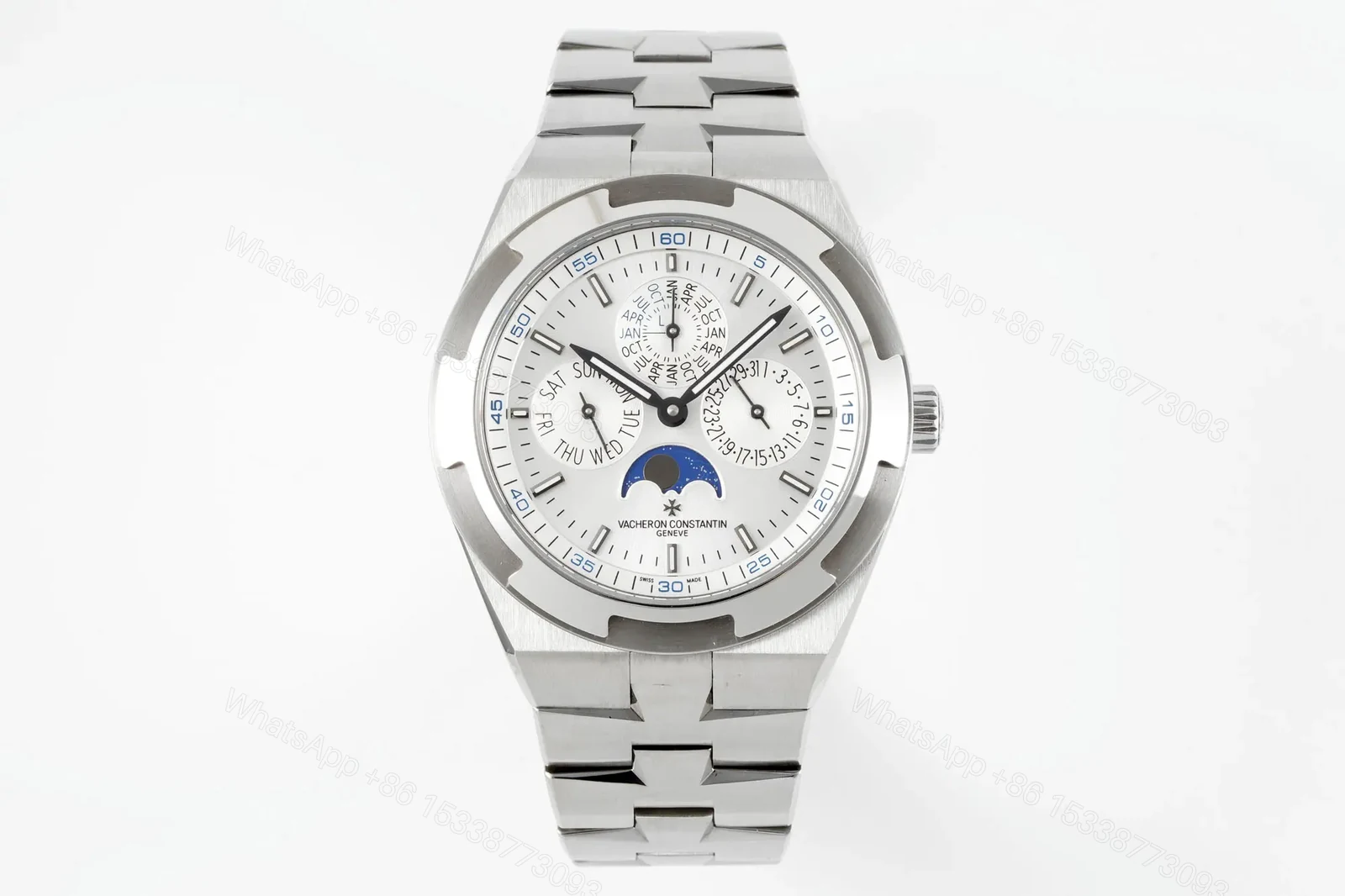 GS Factory Vacheron Constantin Overseas Perpetual Calendar 4300V – Silver Dial, Stainless Steel Bracelet, Ultra-Thin Automatic Movement — view 1