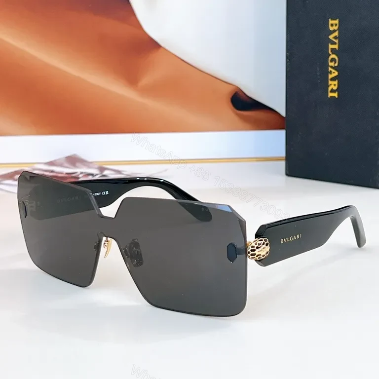 View 2 of Bold Shield Sunglasses: BVLGARI-Inspired Acetate, UV400 Protection