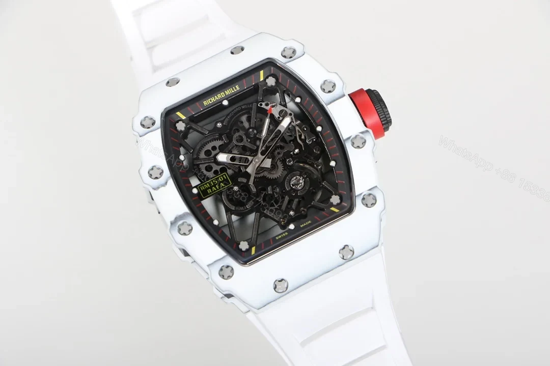 View 2 of Richard Mille RM35-01 White NTPT Carbon Fiber RMUL3 Men’s Watch RM35-01-WHITE-NTPT-RM3