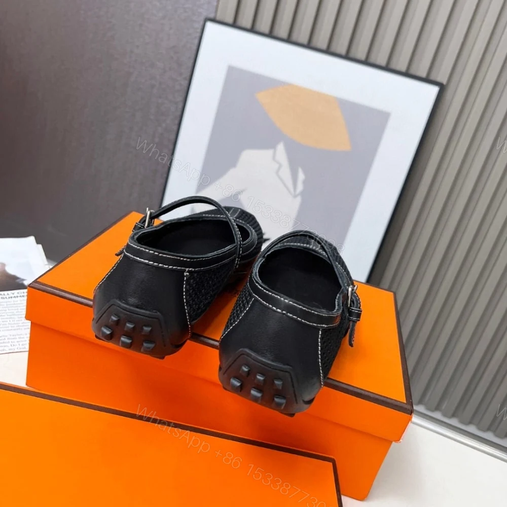 View 6 of HERMES KICHU BALLET FLATS BLACK H251170Z 7K380
