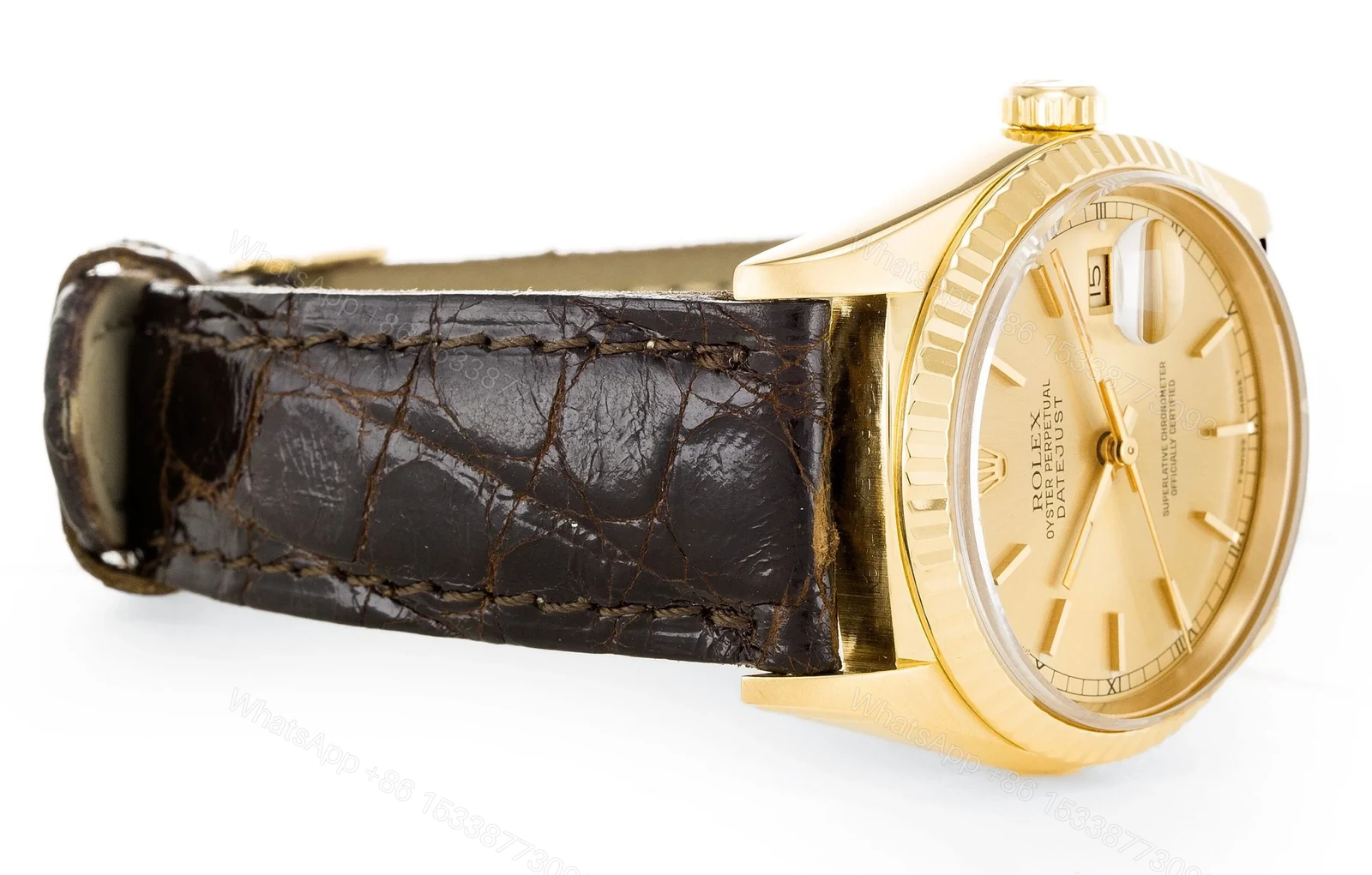 View 3 of Replica Rolex Datejust Champagne Dial 16238 36 mm