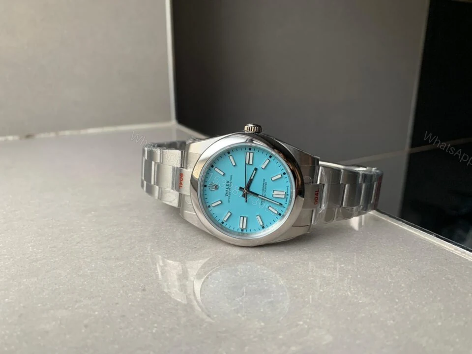 View 3 of EW FACTORY 1:1 Rolex OYSTER PERPETUAL TURQUOISE DIAL 41MM Asian A3230
