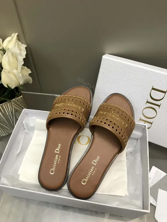 View 3 of Leather-Embellished Slides: Everyday Luxury for Warm-Weather Style