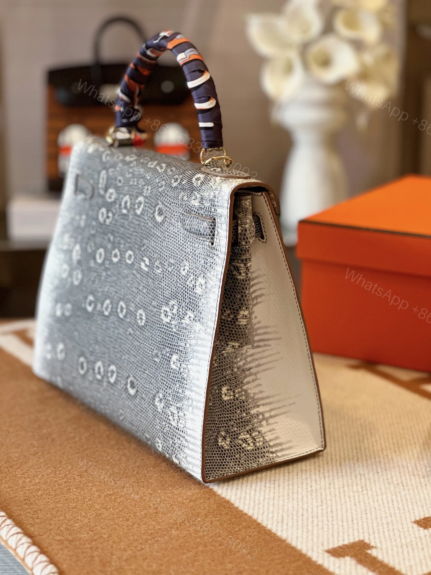 View 9 of Hermes Kelly 28 Genuine Lizard Leather – Limited Stock