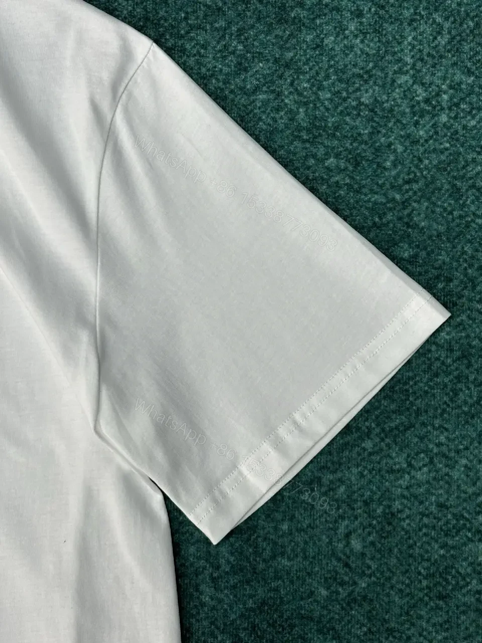 View 2 of Casual Luxury Graphic Tee: Subtle Floral, Cotton Blend, Relaxed Fit