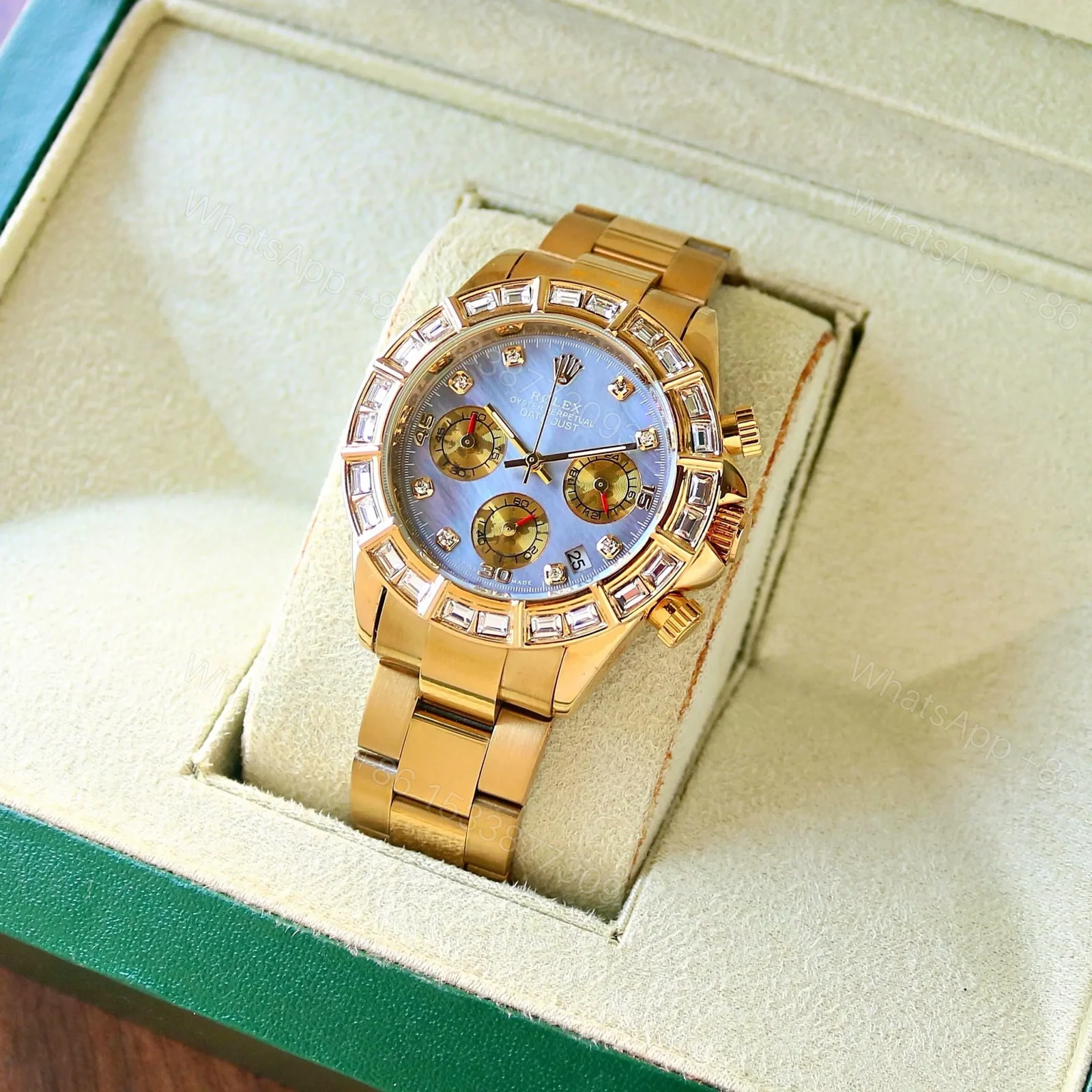 View 3 of Rolex Daytona Gold ice blueberry