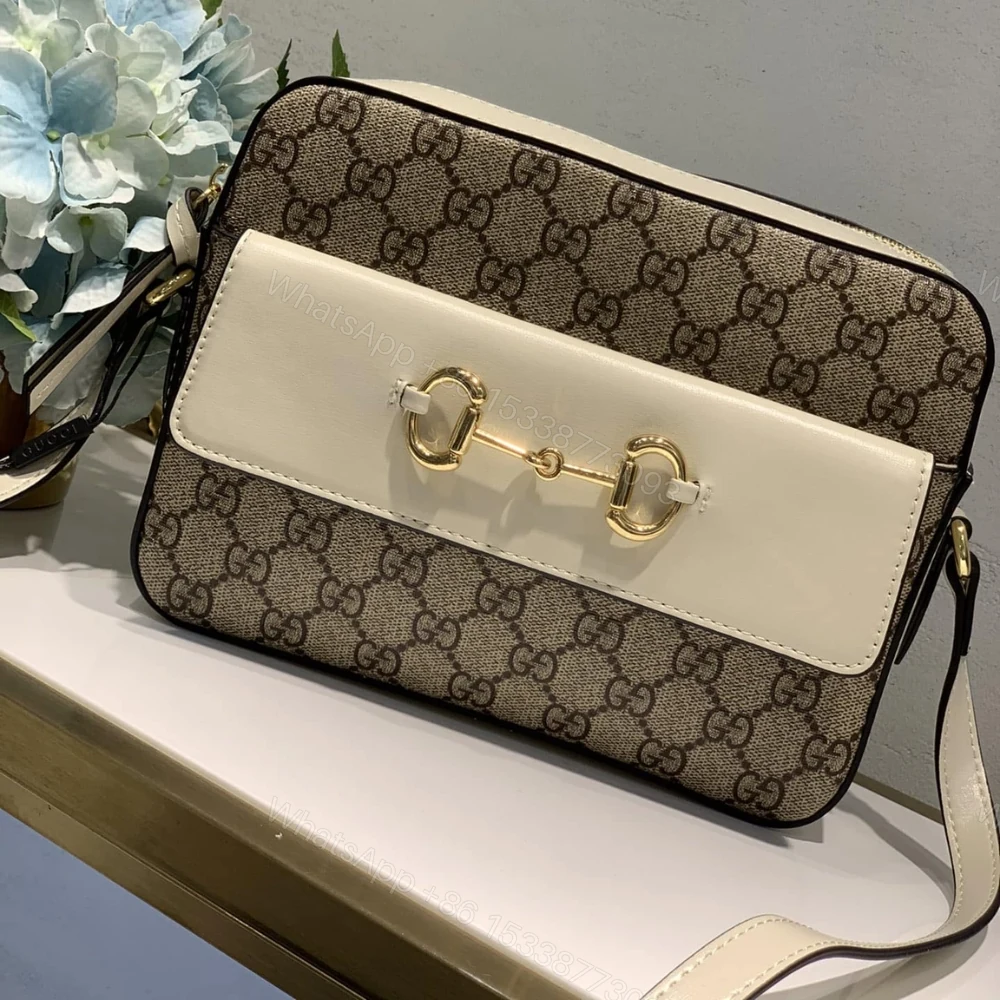 View 2 of Gucci Horsebit 1955 Small Shoulder Bag Beige And Ebony 23Cm 645454 92TCG 9761