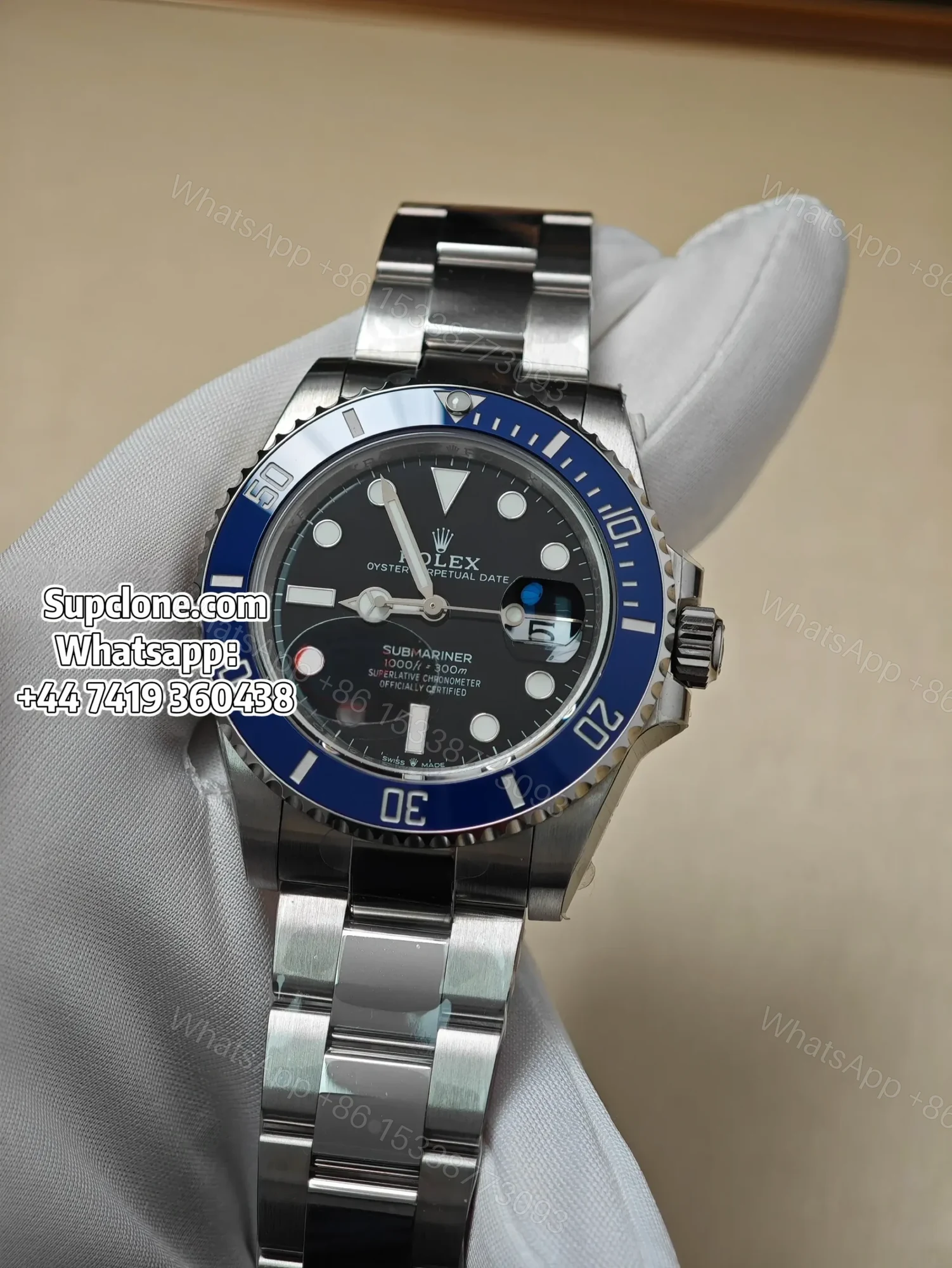 View 3 of Rolex Submariner 126619LB Super Clone – Blue Bezel “Cookie Monster”