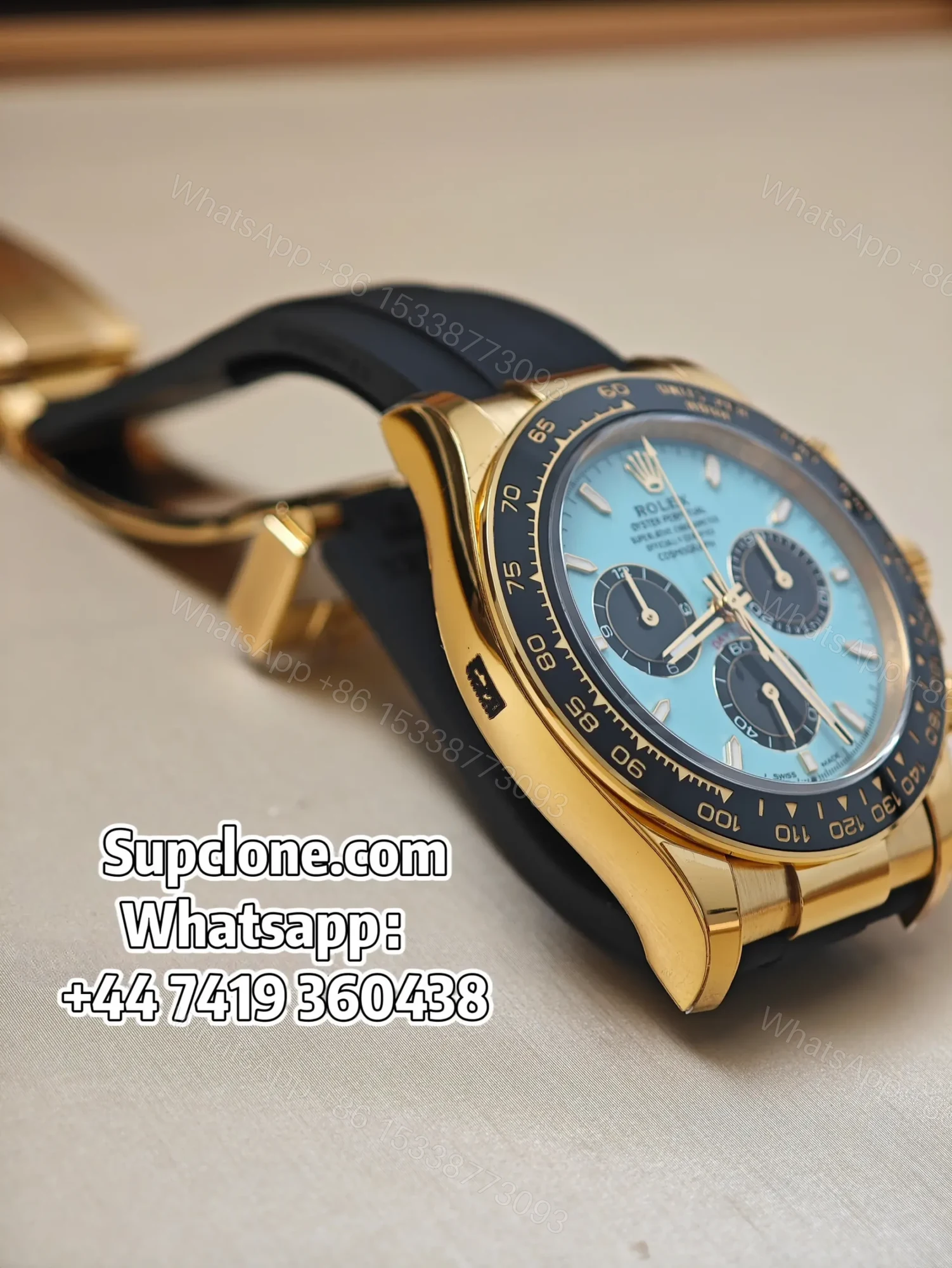 View 7 of Rolex Super Clone Daytona M126518LN-0014 Tiffany Blue Dial 4131 Movement