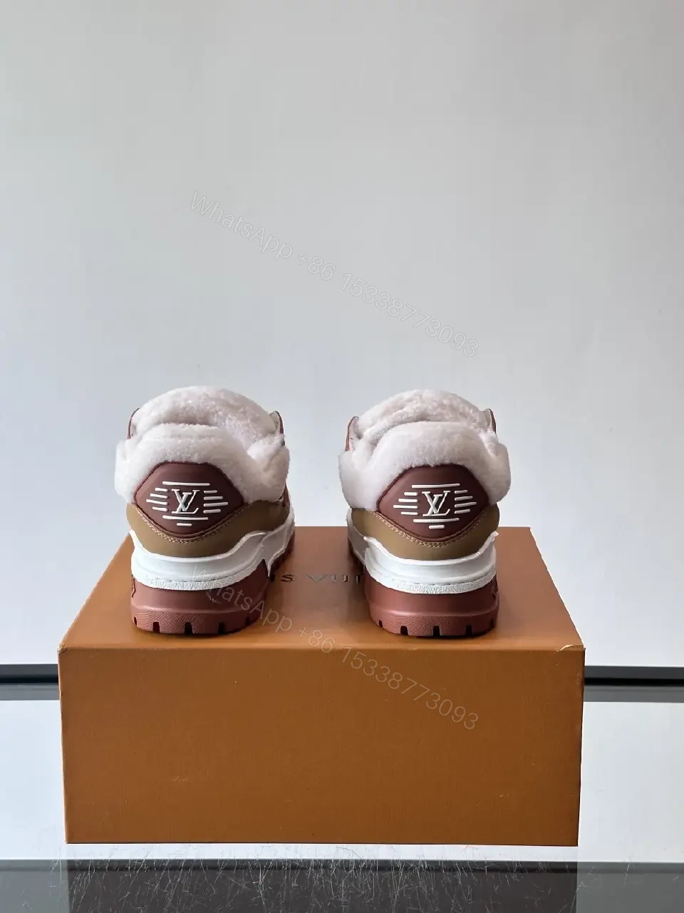 View 7 of Bold Leather Sneaker: Plush Comfort & Warmth Texture