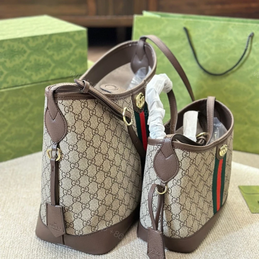 View 4 of Gucci Ophidia GG Small Shoulder Bag Beige And Ebony 33Cm 781402 96IWG 8745