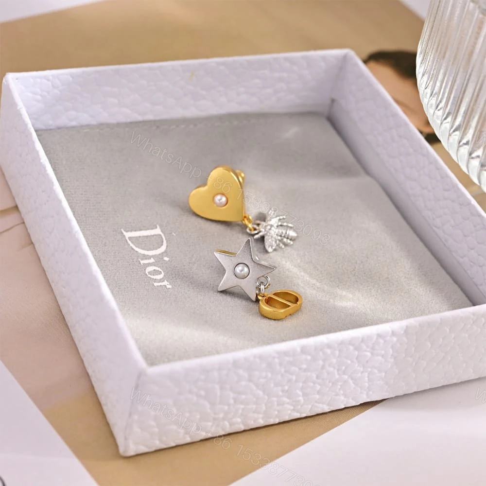 View 3 of DIOR Petit CD Lucky Charms Earrings