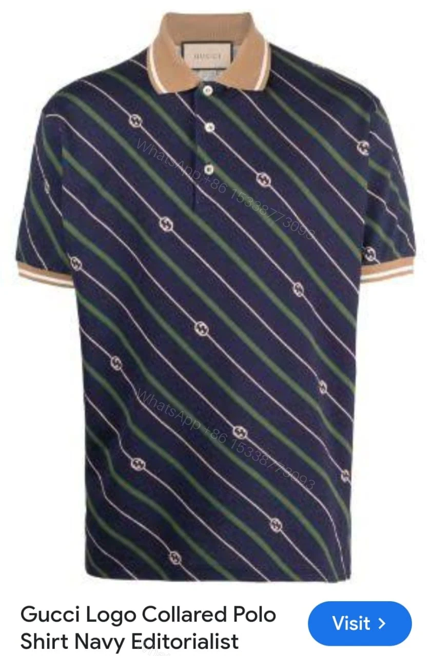 View 8 of FIRST COPY GUCCI VERY PREMIUM COTTON LYCRA POLO T-SHIRT