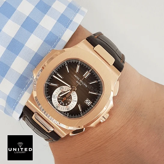 View 9 of Patek Philippe Nautilus Rose 5980R Replica