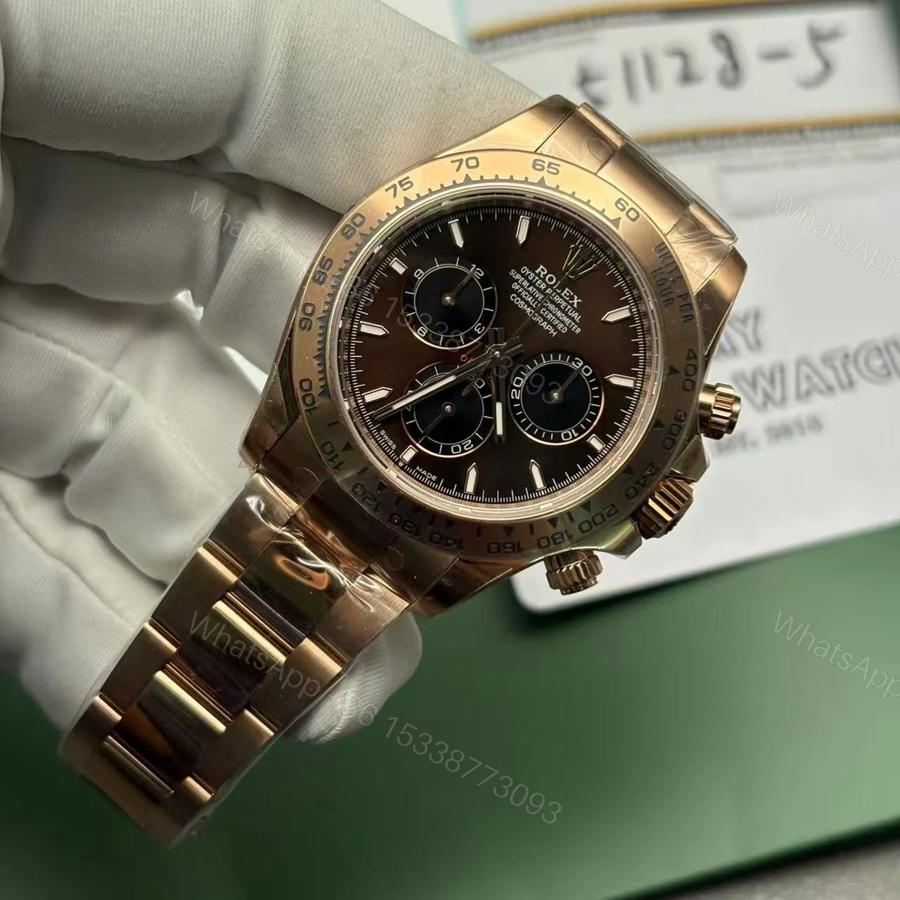 View 4 of Superclone Rolex Daytona 40 mm 126505 Bright Chocolate Dial