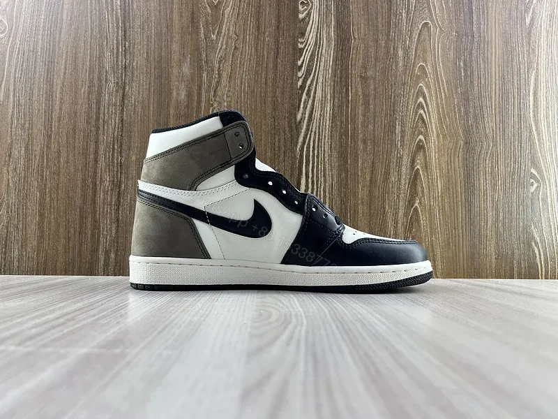 View 6 of Refined Black-White Gray High-Top Sneaker: Premium Designer-Inspired Comfort