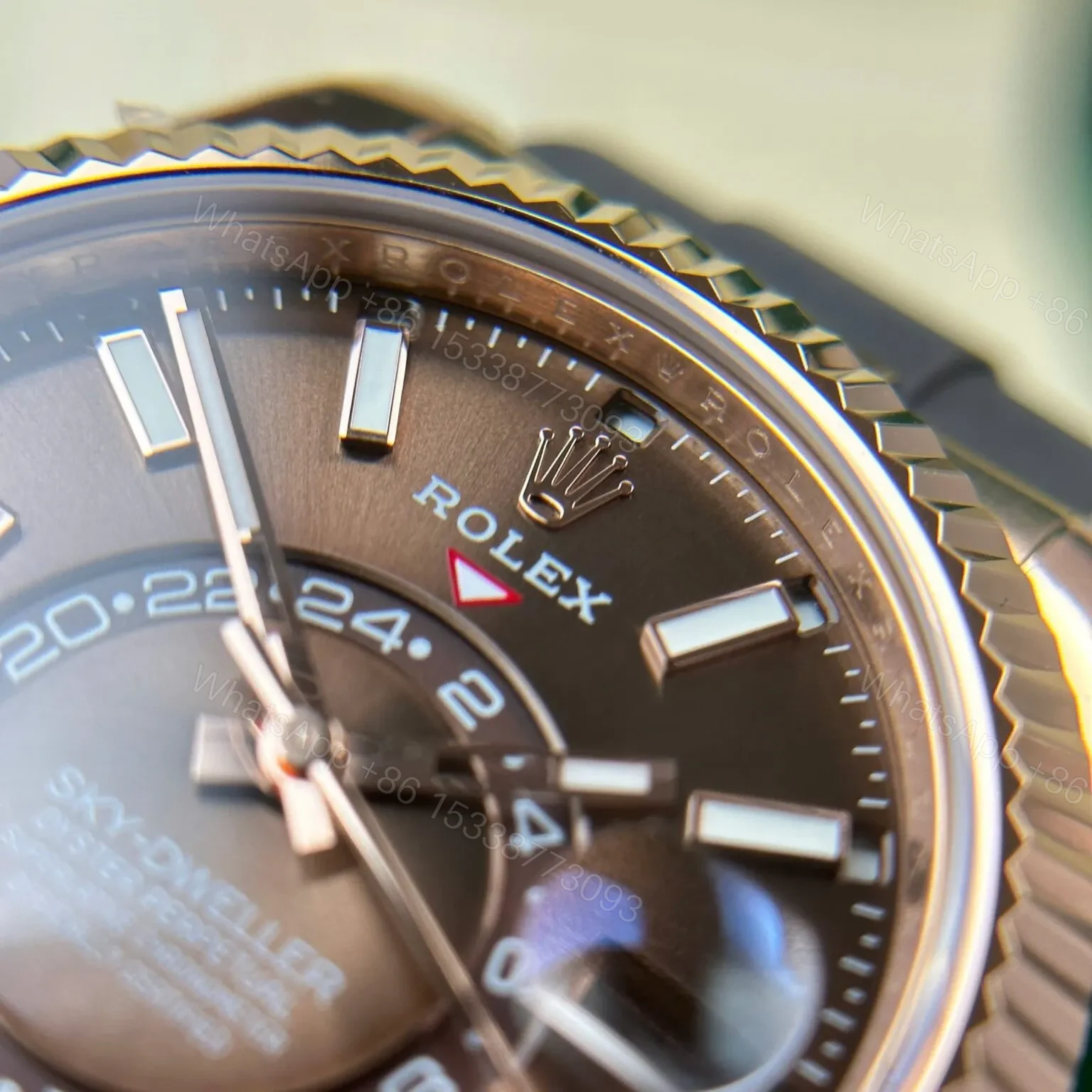 View 8 of Superclone Rolex Sky-Dweller Chocolate Dial 336235